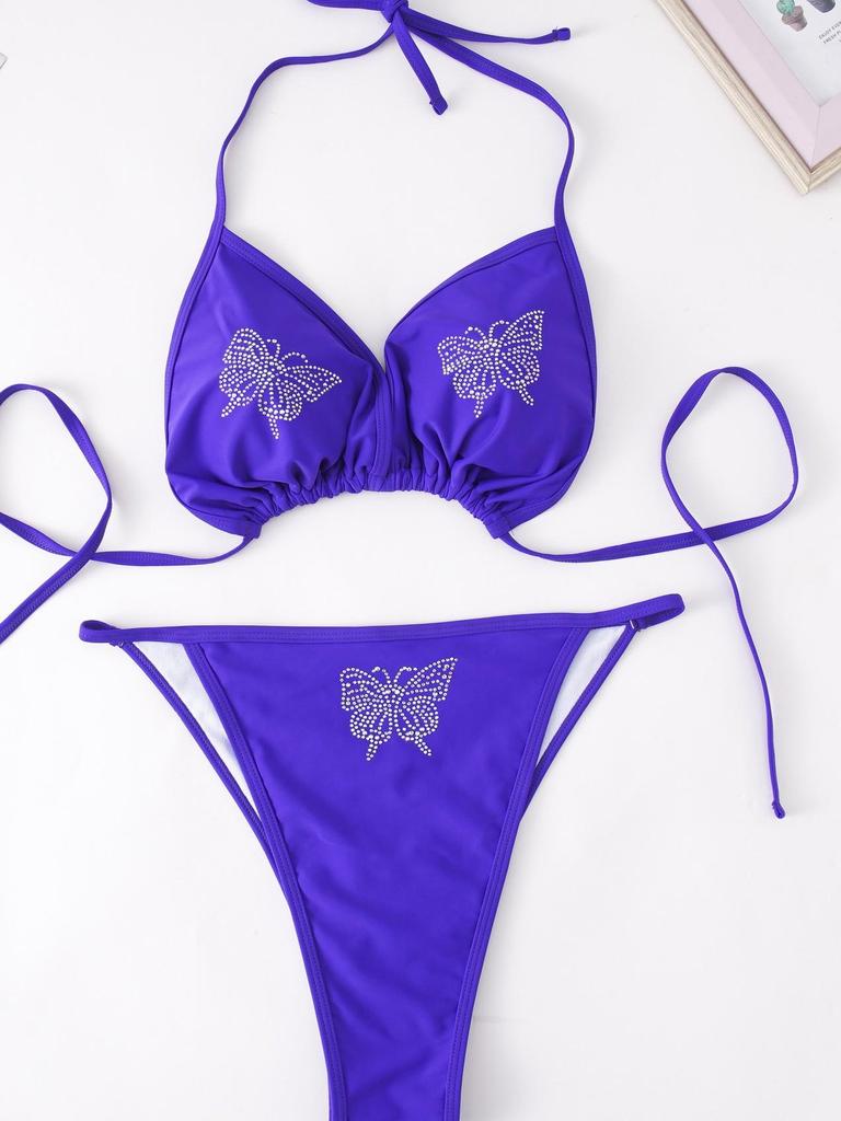 Women's Solid Color Swimwear Swimsuit Two Piece Beachwear Bikini Tankini Plus Size Bathing Suits