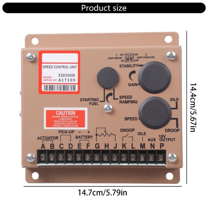 Блок регулятора скорости ESD5500E Эффективный Подходит для дизель-генератора с мониторингом в реальном времени и точной регулировкой