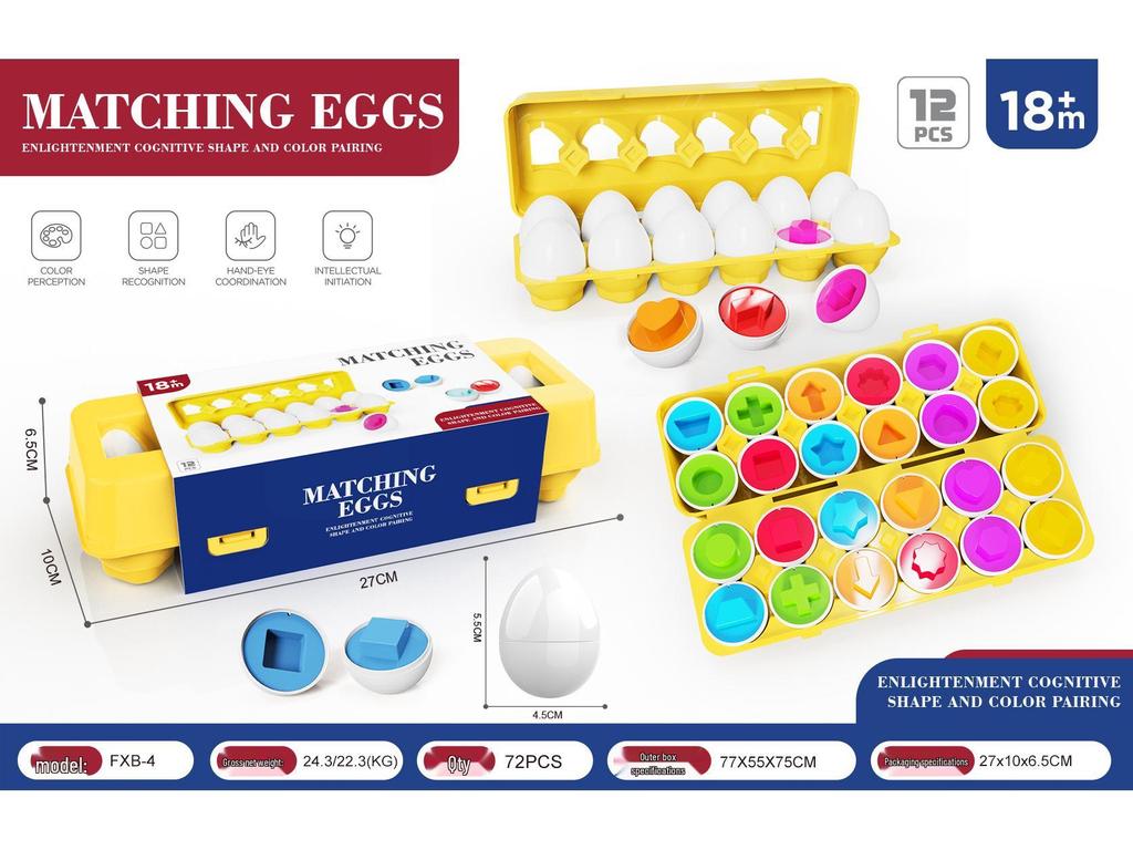 Smart Egg Educational Toy: Children's Number & Shape Matching Eggs