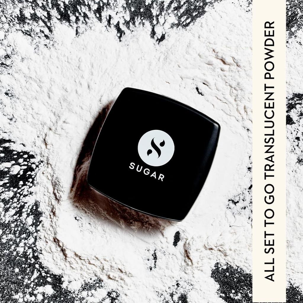 SUGAR Cosmetics Универсальная прозрачная пудра для лица | Закрепляющая рассыпчатая пудра для лица | Легкая и стойкая | Матовый финиш | Держится до