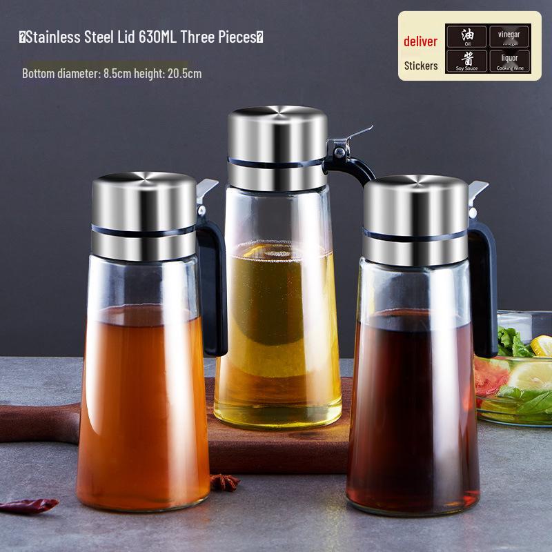 Набор герметичных бутылок для масла и уксуса из нержавеющей стали 304
