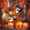 Inflatable Toy Scary Pumpkin Tree Halloween Inflatable Model Luminous Day of the Dead Halloween Atmosphere Decoration Model