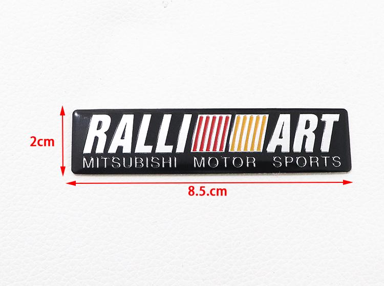1pcs 3D Mitsubishi  Car logo aluminum sticker Fender side Rear Bumper tail door trunk sticker Emblem sticker styling Accessories