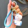 Exquisite Cartoon Unicorn Wool Keychain: Cute Bag Pendant