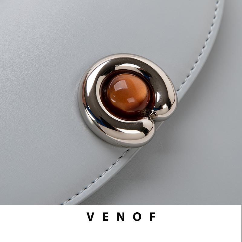VENOF Saddle Bags Original Designer Luxury Brand Handbag Female Shoulder Crossbody Purse Fashion Women's Bag
