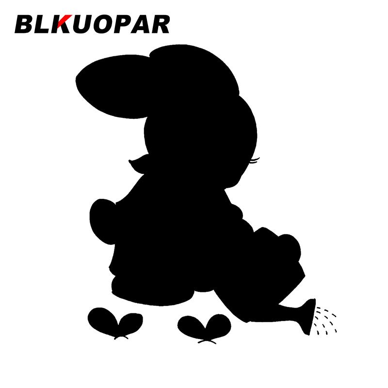 BLKUOPAR for The Little Rabbit Watering The Flowers Car Stickers Sunscreen Personality Decals Occlusion Scratch Vehicle Decor