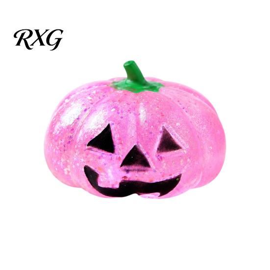 Elastic Fidget Toy 1/2/3Pcs Halloween Pumpkin Stress Relief Toy, Creepy Head Squeeze Glitter Ball for Kids Adults, Party Favors Decompression