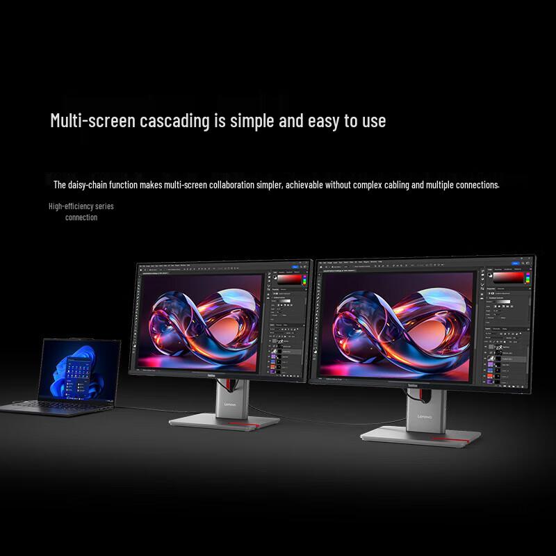 Lenovo T27QD-40 27-inch 2K 120Hz IPS USB-C Monitor CN plug (adapter included)