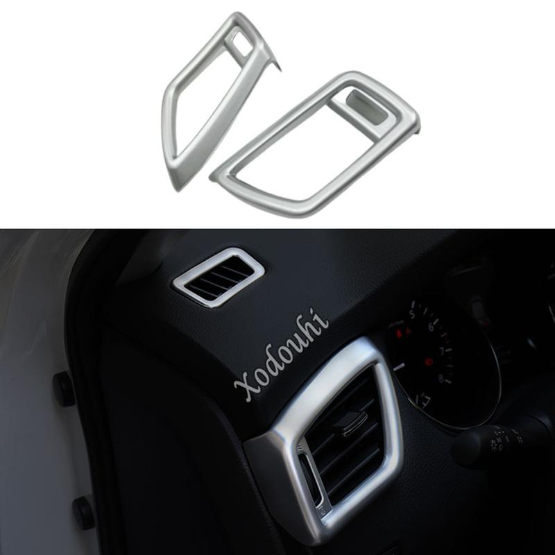 Car Cover Garnish Detector Trim Front Air Condition Outlet Vent For Nissan X-Trail T32/Rogue 2014 2015 2016 2017 2018