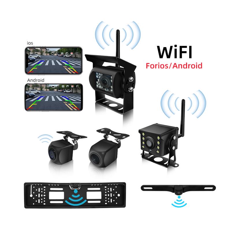 Беспроводная HD Wi-Fi камера заднего вида с ночным видением для мобильного дисплея
