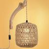 Wall Sconce, Handwoven Shade Wall Mounted Lamp Pendant Lights, Boho Wall Light