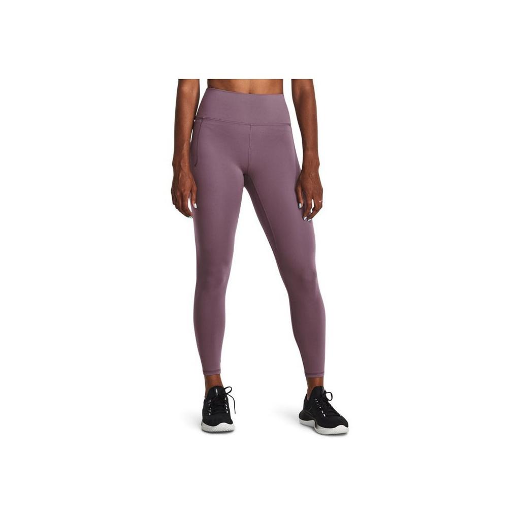 Under Armour Леггинсы женские Meridian Solid с высокой талией для тренировок, фиолетовые 1382525-500