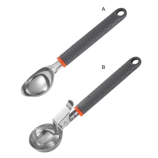 Ice Cream Scoop with Trigger Steel Non-Stick Ice Cream Scooper Stainless Easy To Clean