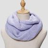 Autumn and Winter Macaron Solid Color Knitted Scarf Women's Fashion Versatile Warm Scarf Simple Temperament Pullover Scarf