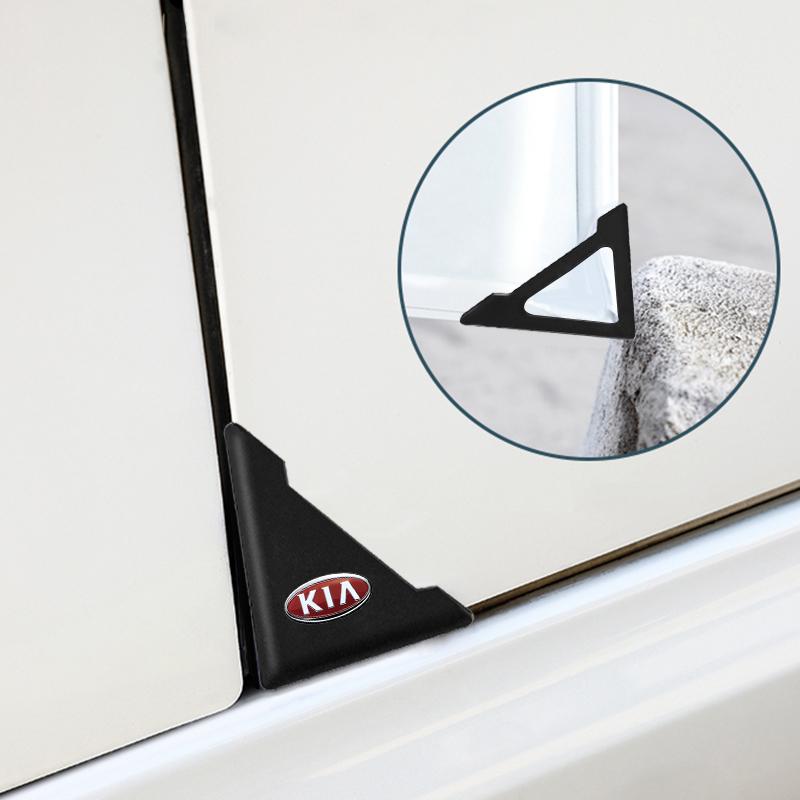 ACZ2 2pcs Car Exterior Decoration Door Corner Cover Anti-collision Sticker For KIA Cerato Soul Rio Ceed Sportage Sorento Picanto