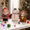 Christmas Ornament Santa Claus Deer Snowman Design LED Light Craft Figure Living Room Desktop Decoration