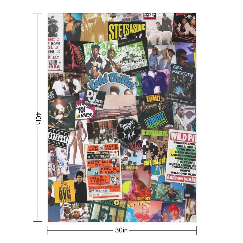 Плед в стиле Old School Hip Hop Декоративный для дивана Игрушки на Хэллоуин Тонкие пледы