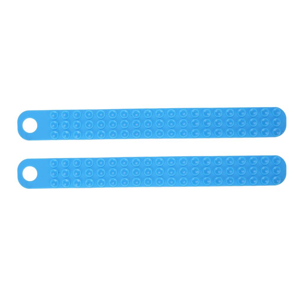 2PCS Silicone Thaw Belt Easy To Hang Fast Defrosting Fixator Belt for Frozen Meat Steak Fish Blue