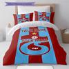 Soccer Emblem Custom Name Pattern Bedding Quilt Set Quilt Cover Pillowcase Home Birthday Gift(1 * duvet cover + 2 * pillowcase, without core)