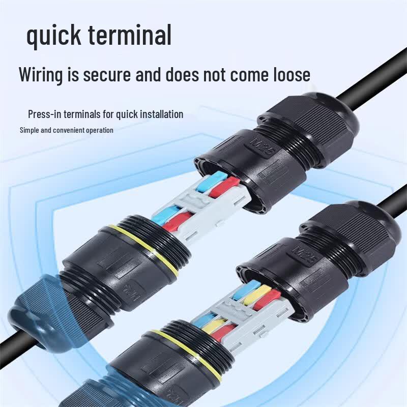 IP68 Outdoor Waterproof Junction Box Connector for 3-6.5mm Wire