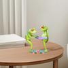 Фигурки лягушек Декор Универсальная креативная статуэтка лягушки Коллекционная фигурка лягушки из смолы Настольные украшения для домашнего офиса