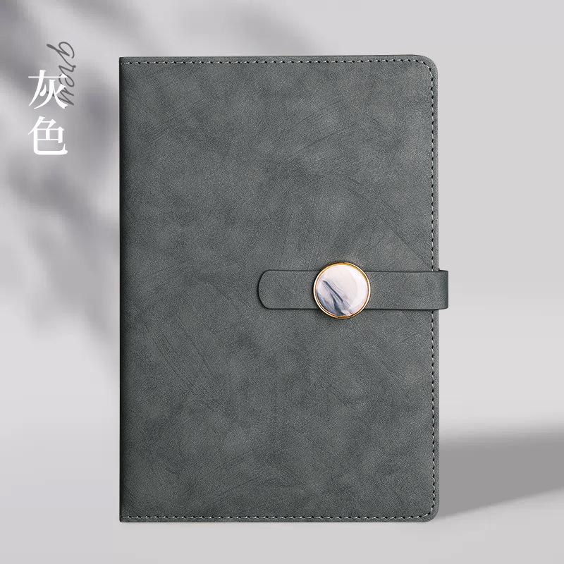 Enterprise Activity A6 Notebook Gift Box Set Creative Pen Buckle Notepad Full Custom Logo Business Office Faux Leather Cover