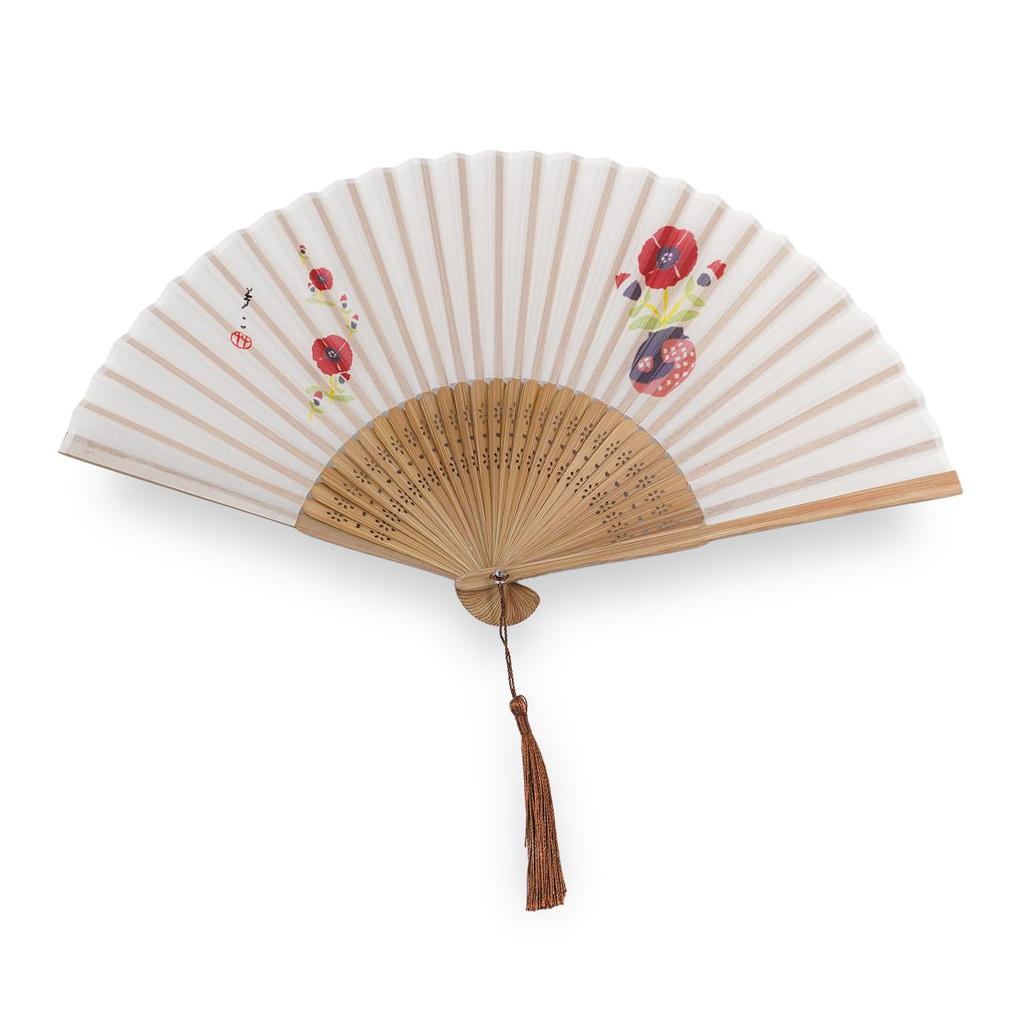 Ametomari fan ladies silk fabric Yumeni Takehisa uchiwa bamboo Moso art sense summer kimono cute stylish heatstroke prevention yukata Japanese Mothers