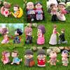 Couple Figurines Miniatures Fairy Garden Supplies Ornaments Gnome Terrariums Bonsai Home Dollhouse Accessories Decoration DIY