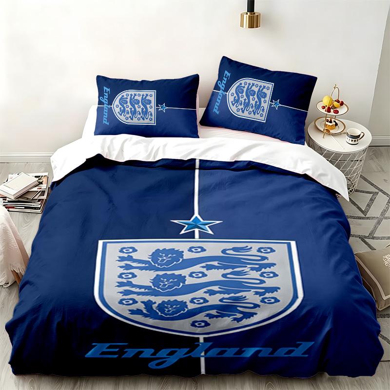 England national football team 3pc set Perfect for bedroom use Comfortable bedding set includes a duvet cover and two pillowcases Ideal birthday or Ch
