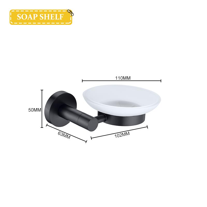Матово-черная фурнитура для ванной комнаты из нержавеющей стали 304, держатель для полотенец, держатель для туалетной бумаги, держатель для жидкого мыла, вешалка для полотенец, туалетные принадлежности