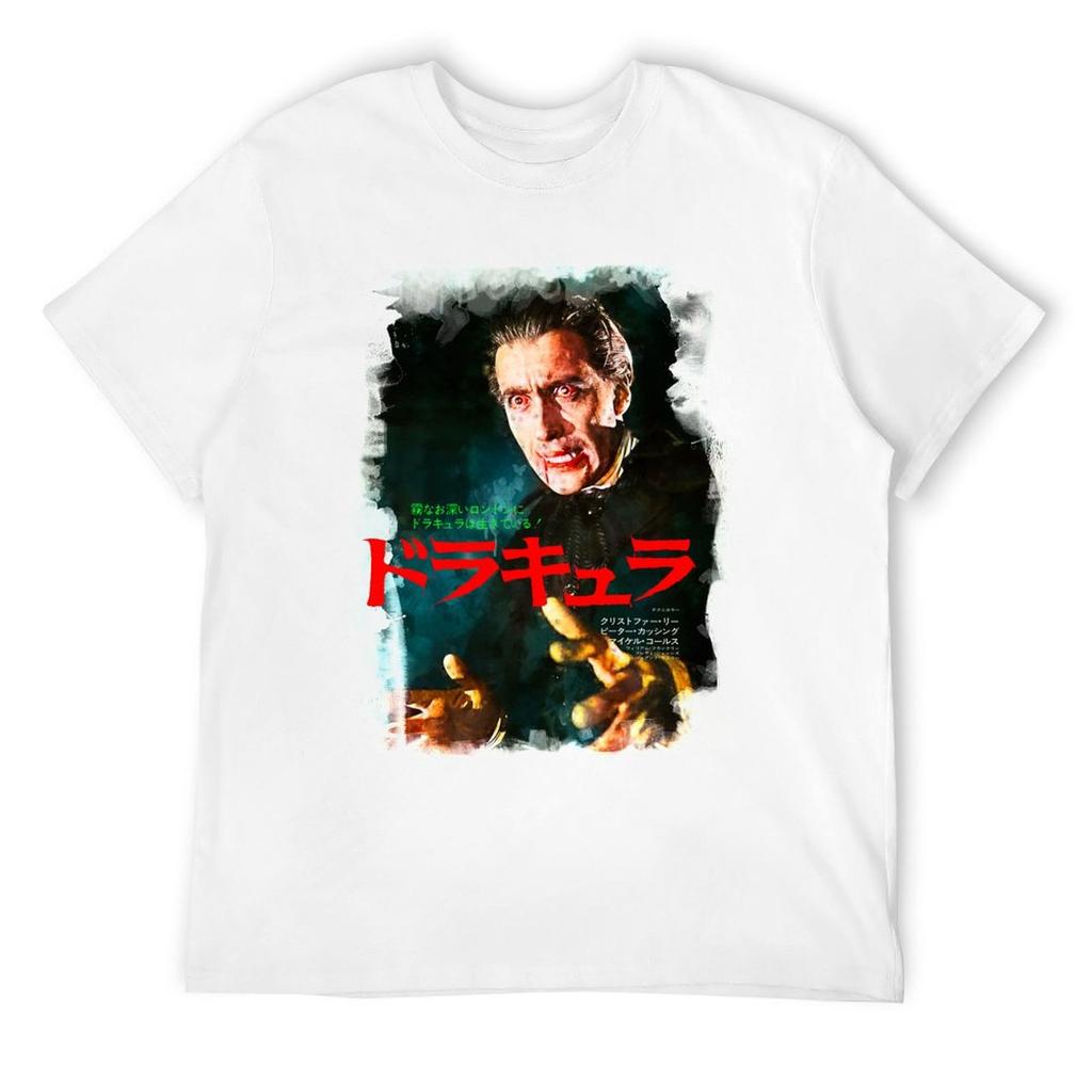 Christopher Lee As Dracula T-Shirt Street Wear Blouse Tshirts Personalised Tee Shirts for Men
