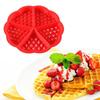 Waffle Mold - SHOP-STORY - Heart - Silicone - Non-stick - 17.7 Cm