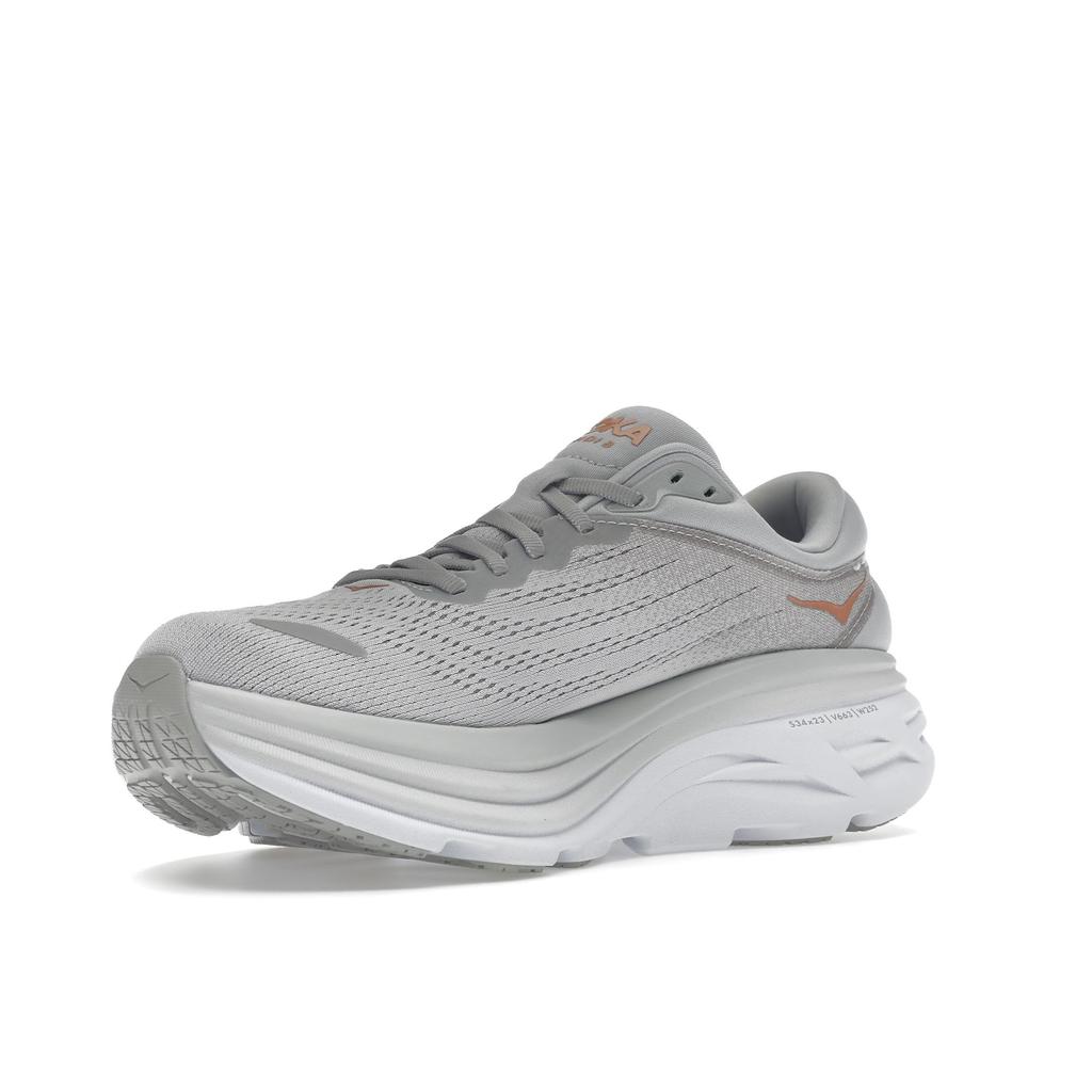 HOKA Bondi 8 Harbor Mist Женские Кроссовки Серый Lunar-Rock 1127952-HMLR