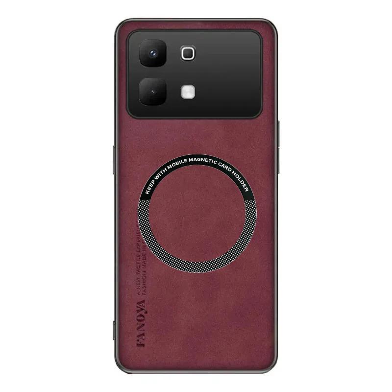 Роскошный ультратонкий чехол из овчины для Infinix Note 60 Pro 50 Pro Plus 50X/S 40 Pro, магнитный, защитный от падений, приятный для кожи