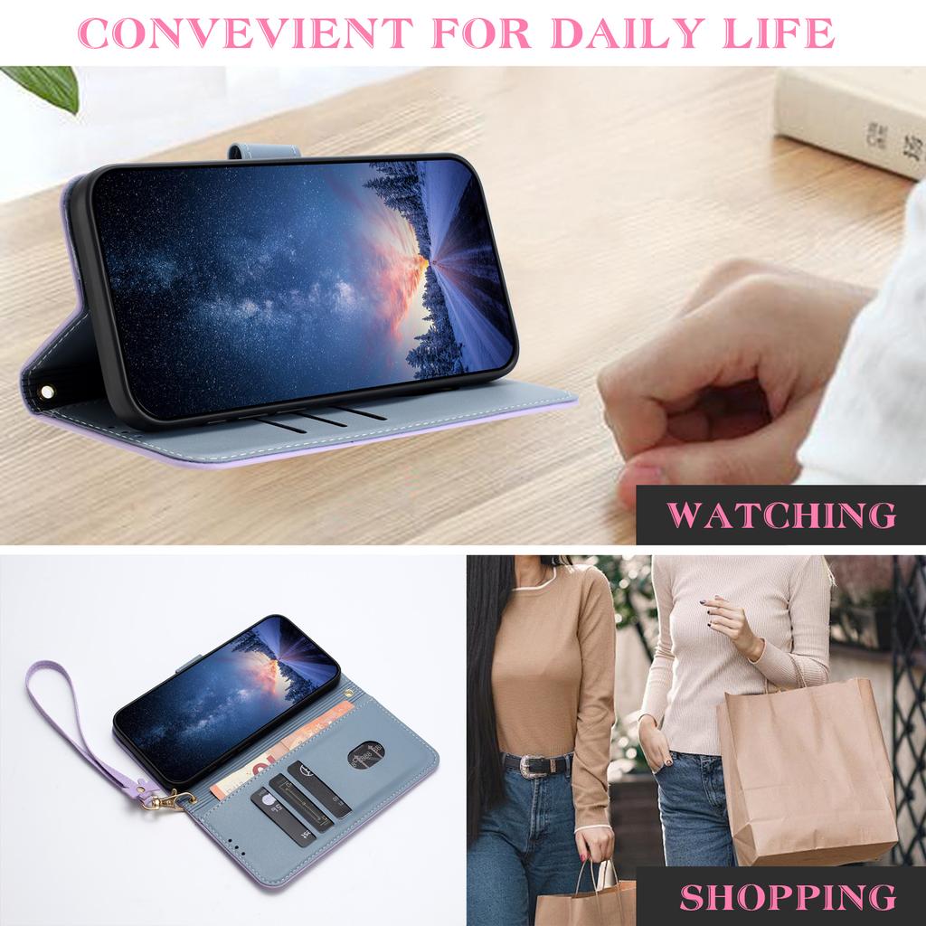 For Huawei Nova 14 Pro 5G Case Bowknot Decor Wallet Leather Phone Cover with Wrist Strap