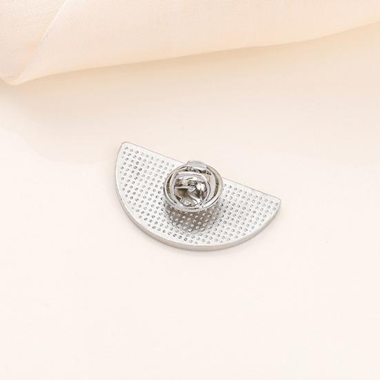 Брошь-булавка, легкий цинковый сплав, значок в форме арбуза, гладкая поверхность, лазерная резка, дизайн, булавка, аксессуар для лацкана