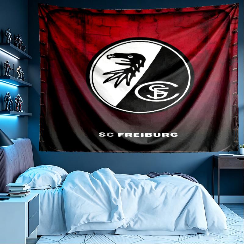 SC Freiburg Print Tapestry, Lightweight Wall Hanging, for Bedroom, Dorm, Living Room, Home Art Decor, Birthday Christmas Gift for Friends