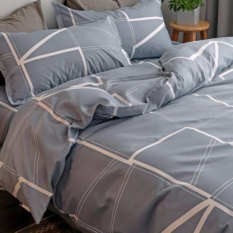 Quilt Cover Single Three-piece Set Four-piece Single Student Dormitory Bedding Autumn and Winter Bed Sheet Quilt Cover Sheet