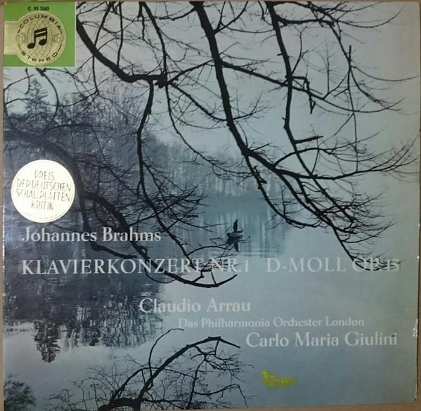 LP Record JOHANNES BRAHMS - CLAUDIO ARRAU, PH - Klavierkonzert Nr. 1 D-moll op. 15 C91260 Columbia Germany Classical Used