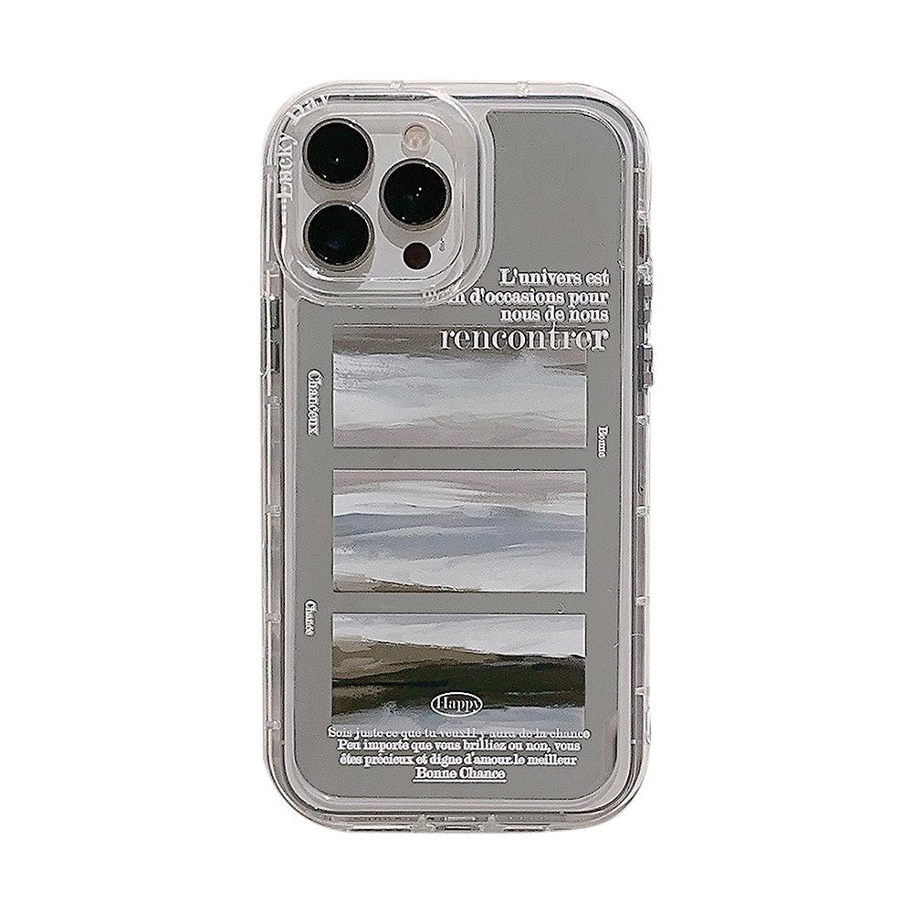 Чехол для iPhone 16 Pro Max, iPhone 17, масляная живопись, облачное море, художественный стиль, 13, зеркальный, 11, продвинутый