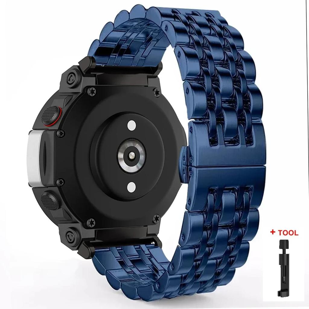 Для Amazfit T REX 3 Ремешок из нержавеющей стали Для Amazfit T Rex Pro/T-Rex Металлический браслет Ремешок для Amazfit T-Rex 2 amazfit tex Ремешки