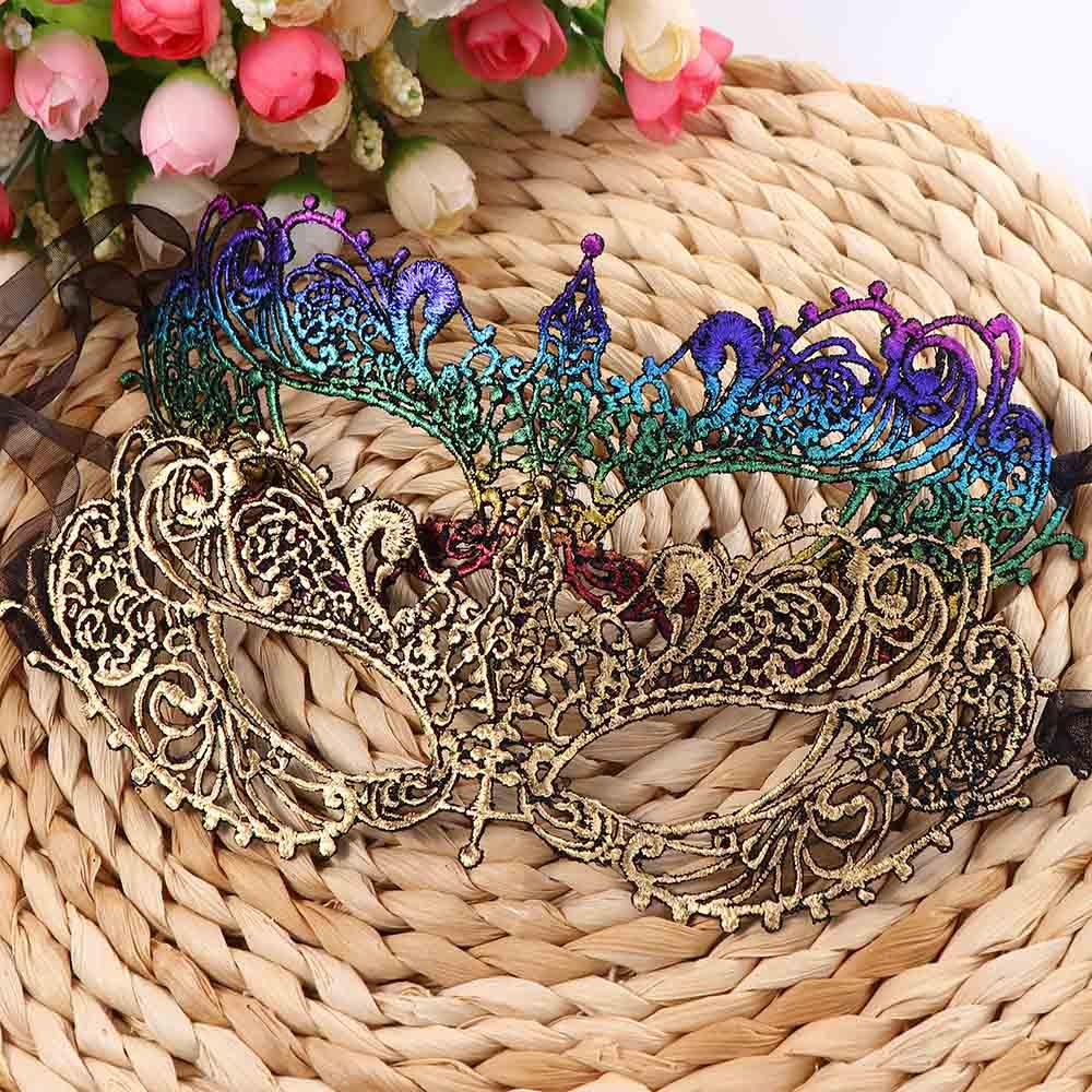 Face Mask Carnival Halloween Supply Venice Mask Masquerade Lace Mask Dance Masks Party Supplies