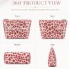 Waterproof PVC Cosmetic Bag Lightweight Toiletry Storage Bag Striped Makeup Bag  Women