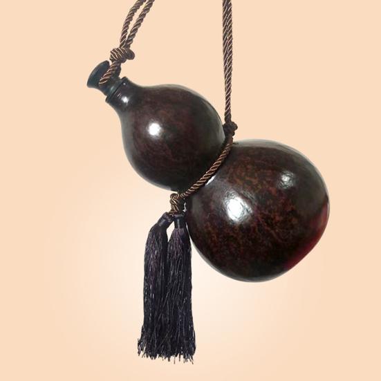 Бутылка для воды из тыквы 500/1000 мл с плетеным ремешком, герметичная, спортивная, дорожная, винтажная, в китайском стиле, с изображением короля обезьян Укун