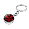Keychain Sharingan Naruto With Glass Ball Cartoon Style For Memorabilia Anime