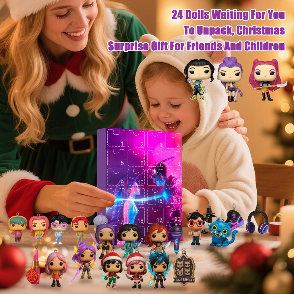 3D Doll Surprise Box, 24 Dolls Waiting For You To Unpack, Christmas Surprise Gift For Friends And Children