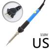 New Soldering Iron Adjustable Electric Tin Welder Temperature Station Solder 220V 110V 60W Welding Rework Heat Pencil Tips Tools