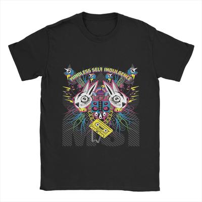Мужские футболки Mindless Self Indulgence Повседневные 100% хлопок Футболка с коротким рукавом Футболки Топы с круглым вырезом 4XL 5XL 6XL