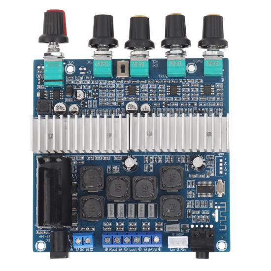 Плата усилителя сабвуфера 2,1, высокая мощность HiFi, управление басами и высокими частотами, цифровой модуль усилителя звуковой мощности, плата 