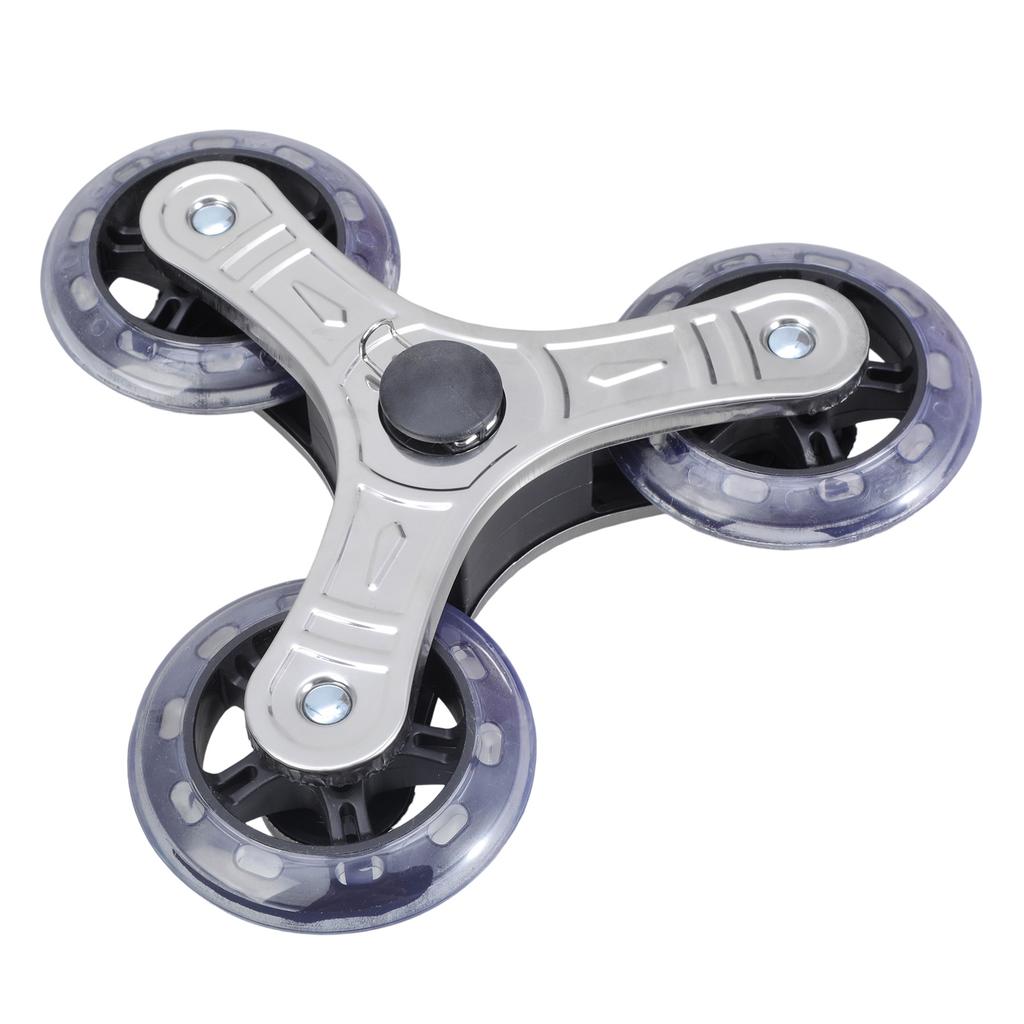 2pcs Stair Climbing Wheels Foldable Replacement Triangular Designs Stair Climber Wheels for Shopping & Laundry Cart